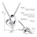 ネックレス レディース オープンハート プリザーブドフラワー ローズ 薔薇 ボックス ギフトセット p6127-1218