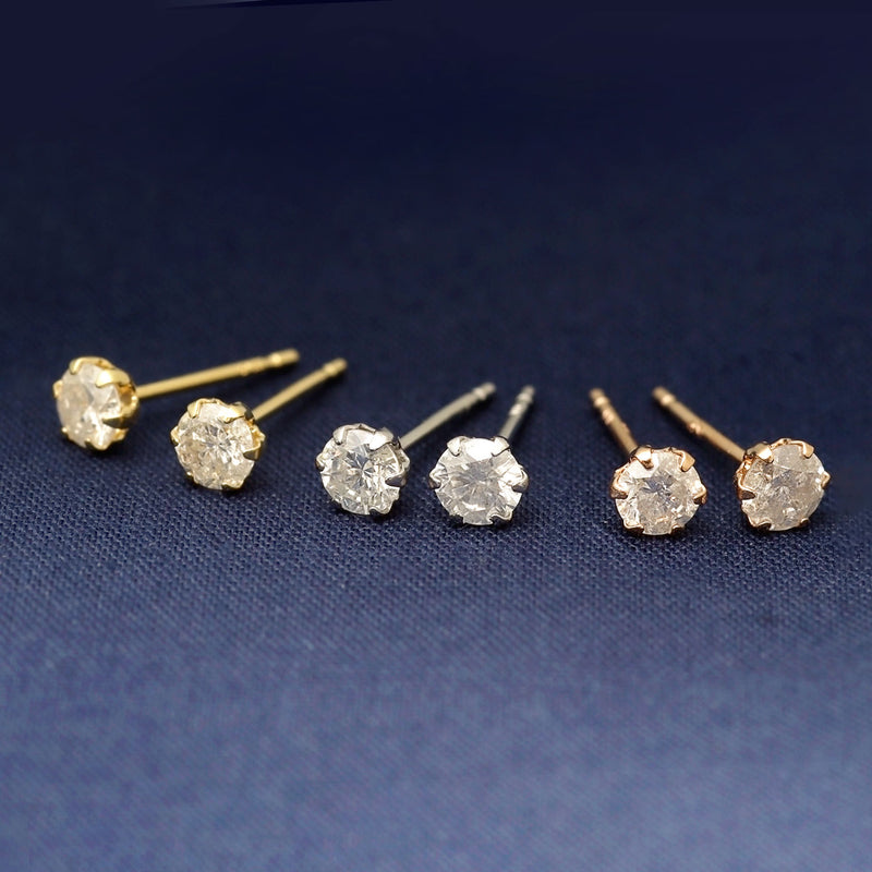 ダイヤモンドピアス 一粒ダイヤ 計 0.3ct Pt900 プラチナ ピアス