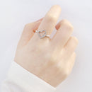 リング 指輪 レディース シルバー925 オープンハート ダイヤモンド 誕生石