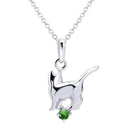 ネックレス レディース 猫 ネコ ねこ エンジェルキャット 誕生石 ダイヤモンド s-171