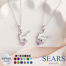 ネックレス レディース 猫 ネコ ねこ エンジェルキャット 誕生石 ダイヤモンド s-171