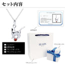 ネックレス レディース 猫 ネコ ねこ エンジェルキャット 誕生石 ダイヤモンド s-171