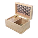 オルゴール ゼンマイ式 ジュエリーボックス 木製 麻の葉文様 七宝文様 青海波文様 Music Box ジブリ