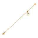 アジャスター ネックレス 10金 K10 ゴールド スライド式 アジャスターパーツ カットあずき ベネチアン 10cm WG or YG or PG saj97-0001