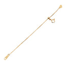 アジャスター ネックレス 10金 K10 ゴールド スライド式 アジャスターパーツ カットあずき ベネチアン 10cm WG or YG or PG saj97-0001