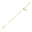 アジャスター ネックレス 10金 K10 ゴールド スライド式 アジャスターパーツ カットあずき ベネチアン 10cm WG or YG or PG saj97-0001