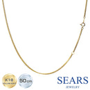 18金 K18 ゴールドチェーン ネックレス 喜平 軽量 約1.6mm 2g 50cm sc71-0002-50