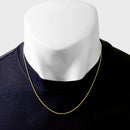 18金 K18 ゴールドチェーン ネックレス あずき 軽量 約1.2mm sc71-0003