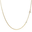 18金 K18 ゴールドチェーン ネックレス あずき 軽量 約1.2mm sc71-0003