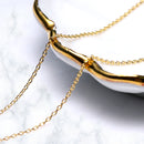 18金 K18 ゴールドチェーン ネックレス あずき 軽量 約1.2mm sc71-0003