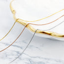 ネックレス チェーン 10金 K10 ゴールド ベネチアン 40cm WG or YG or PG sc97-0001