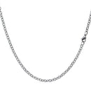 ネックレス チェーン チェーンのみ 長さ 45/50/55/60cm ステンレス メンズ レディース あずき 幅 約3.7mm サージカルステンレス SUS316L scls100