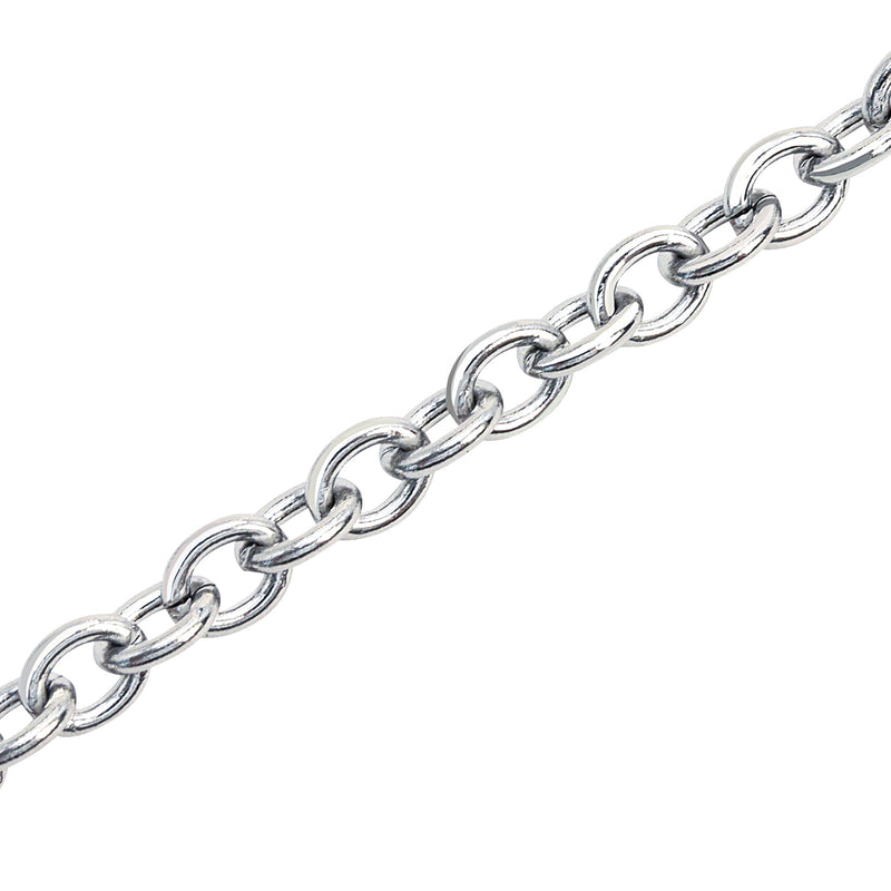 ネックレス チェーン チェーンのみ 長さ 45/50/55/60cm ステンレス メンズ レディース あずき 幅 約3.7mm サージカルステンレス SUS316L scls100