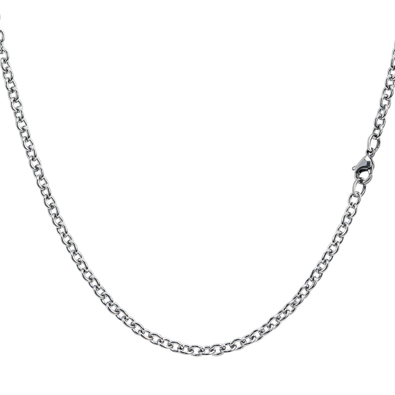 ネックレス チェーン チェーンのみ 長さ 45/50/55/60cm ステンレス メンズ レディース あずき 幅 約3.7mm サージカルステンレス SUS316L scls100