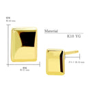 ピアス レディース K10 スタッドピアス スクエア 10金 ゴールド se105-0011-yg