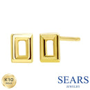 ピアス レディース K10 スタッドピアス スクエア 10金 ゴールド se105-0012-yg