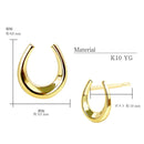 ピアス レディース K10 スタッドピアス 馬蹄 10金 ゴールド se105-0015-yg
