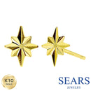 ピアス レディース K10 スタッドピアス 星 スター 10金 ゴールド se105-0016-yg