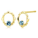 ピアス レディース K10 選べる天然石 スタッドピアス 地金デザイン 10金  スタッド ゴールド se105-0025