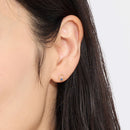 ピアス レディース K10 選べる天然石 スタッドピアス 地金デザイン 10金  スタッド ゴールド se105-0025