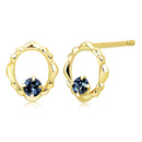 ピアス レディース K10 選べる天然石 スタッドピアス 地金デザイン 10金  スタッド ゴールド se105-0025