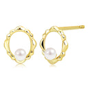 ピアス レディース K10 選べる天然石 スタッドピアス 地金デザイン 10金  スタッド ゴールド se105-0025