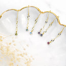 ピアス レディース K10 選べる天然石 フックピアス チェーン 10金  ゴールド se105-0031