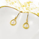 ピアス レディース 10金 フックピアス K10 淡水パール しずく se105-0035