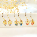 ピアス レディース 10金 フックピアス K10 天然石 蝶 se105-0036