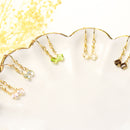 ピアス レディース 10金 フックピアス K10 天然石 スクエア se105-0037