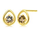 ピアス レディース 10金 スタッドピアス K10 天然石 se105-0038