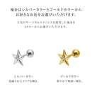 ピアス レディース サージカルステンレス 316L 片耳用 スターモチーフ 星