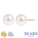 あこや真珠 K18 ゴールド レディース ピアス 1粒 スタッド 誕生日プレゼント se56-0002