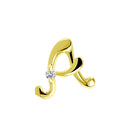 ピアス イニシャル ダイヤモンド K18 ゴールド アルファベット A K M S T Y se56-0004