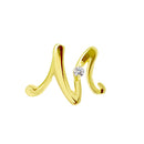 ピアス イニシャル ダイヤモンド K18 ゴールド アルファベット A K M S T Y se56-0004