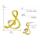 ピアス イニシャル ダイヤモンド K18 ゴールド アルファベット A K M S T Y se56-0004