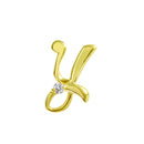 ピアス イニシャル ダイヤモンド K18 ゴールド アルファベット A K M S T Y se56-0004
