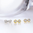 ピアス レディース ダイヤモンド ピアス フクリン K18 PT900 プラチナ ゴールド 0.2ct se56-0005