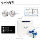 ピアス レディース ダイヤモンド ピアス フクリン K18 PT900 プラチナ ゴールド 0.2ct se56-0005