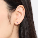 ピアス レディース K10 サファイア 天然石 スタッドピアス 一粒 ６本爪 10金 se56-0008