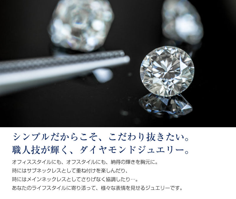 ネックレス レディース 1粒 ダイヤモンド 0.1ct テディベア付 vp-hi01ct-cb-tdt-01
