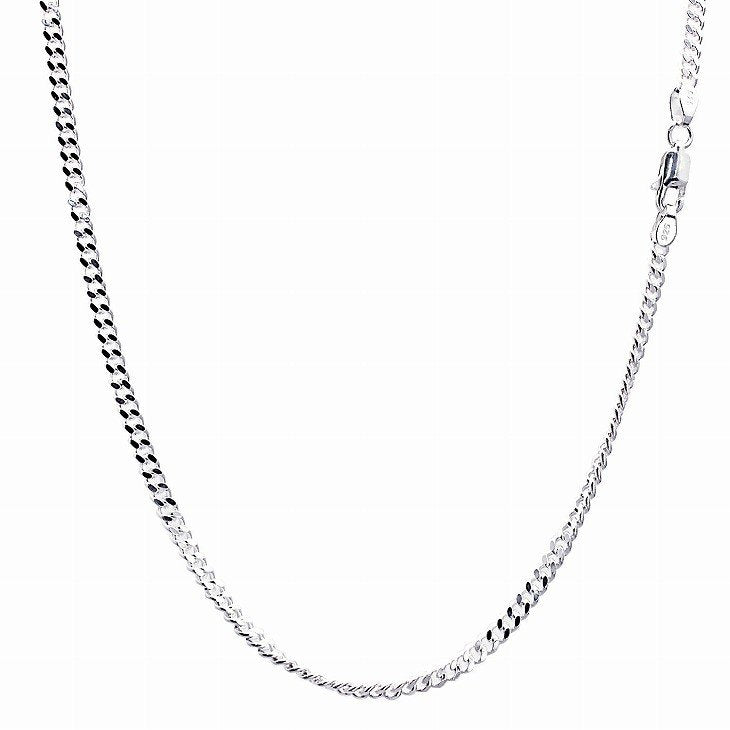 シルバー チェーン ネックレス 喜平チェーン 幅2.8mm 長さ 40/45/50/55/60cm scd80
