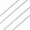 シルバー チェーン ネックレス 喜平チェーン 幅2.8mm 長さ 40/45/50/55/60cm scd80