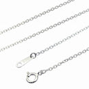 シルバー チェーン ネックレス あずきチェーン 幅 1.5mm 長さ 40/45/50/55/60cm scl40