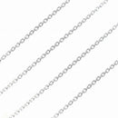 シルバー チェーン ネックレス あずきチェーン 幅 1.5mm 長さ 40/45/50/55/60cm scl40