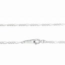 シルバー チェーン ネックレス フィガロチェーン 幅1.7mm 長さ 40/45/50/55/60cm sfg50