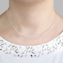 シルバー チェーン ネックレス フィガロチェーン 幅1.7mm 長さ 40/45/50/55/60cm sfg50