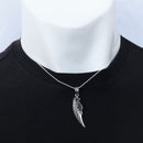 ペンダント トップ フェザー クロス ブラック キュービックジルコニア シルバー925 アクセサリー トップのみ sp-6215