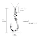 ペンダントトップ フィッシュフック トップ メンズ レディース シルバー925 sp01-0009
