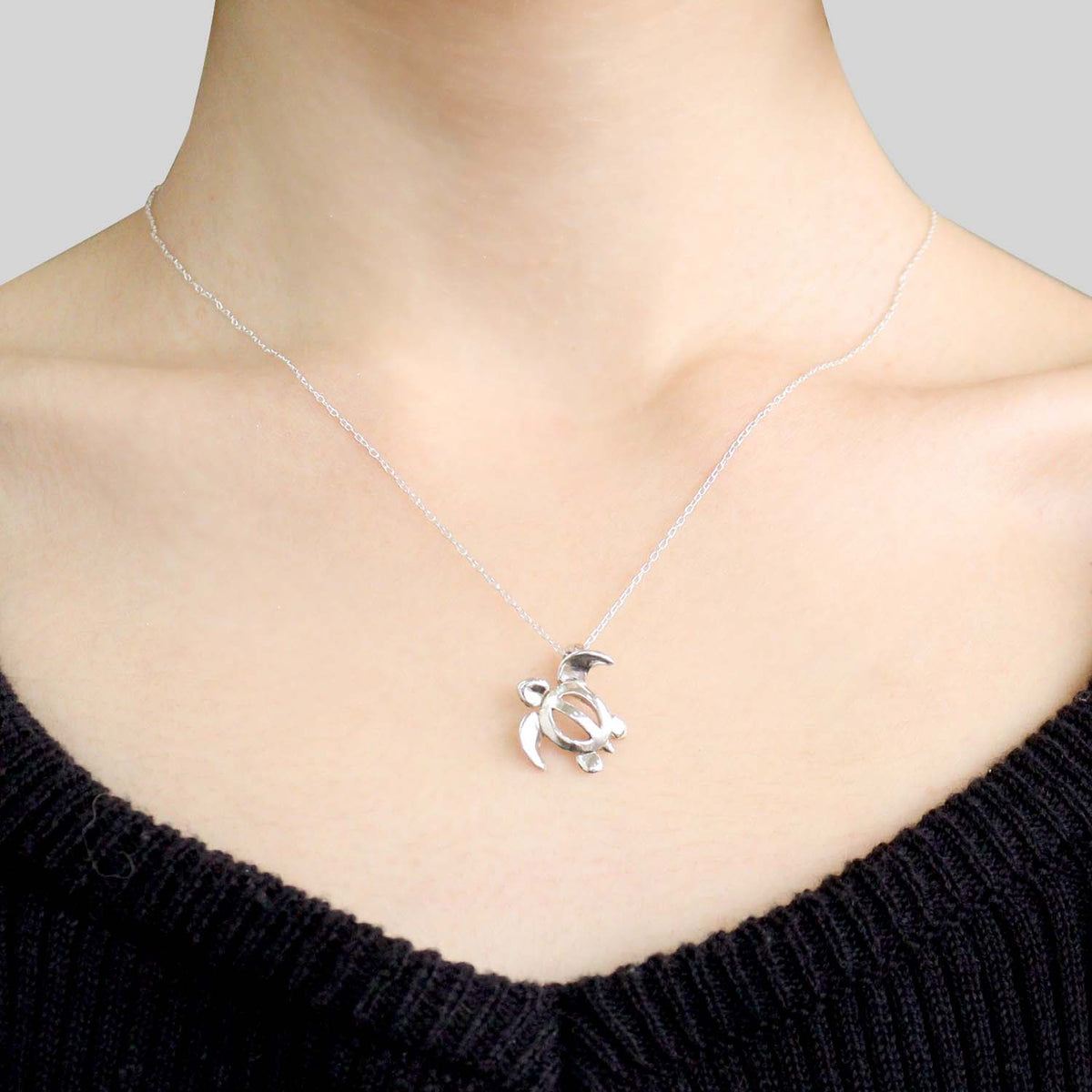 ペンダントトップ 亀 カメ ホヌ トップのみ メンズ レディース シルバー925